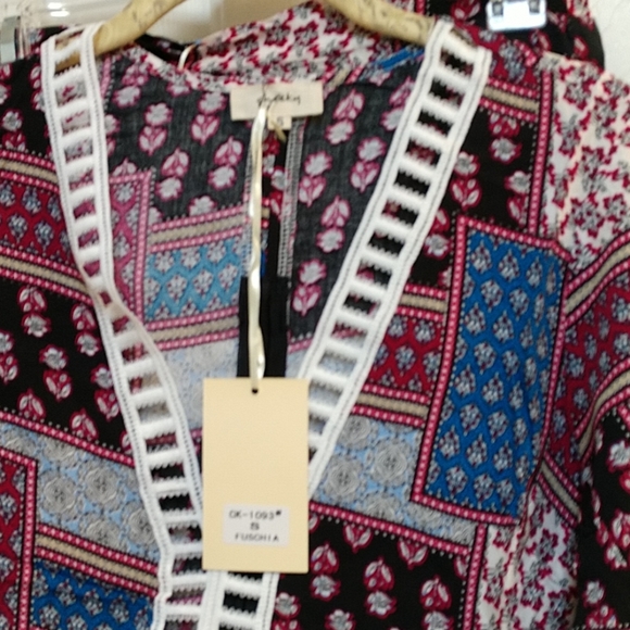 NWT Cheeky Boho Peasant crop with long skirt set - Picture 3 of 8